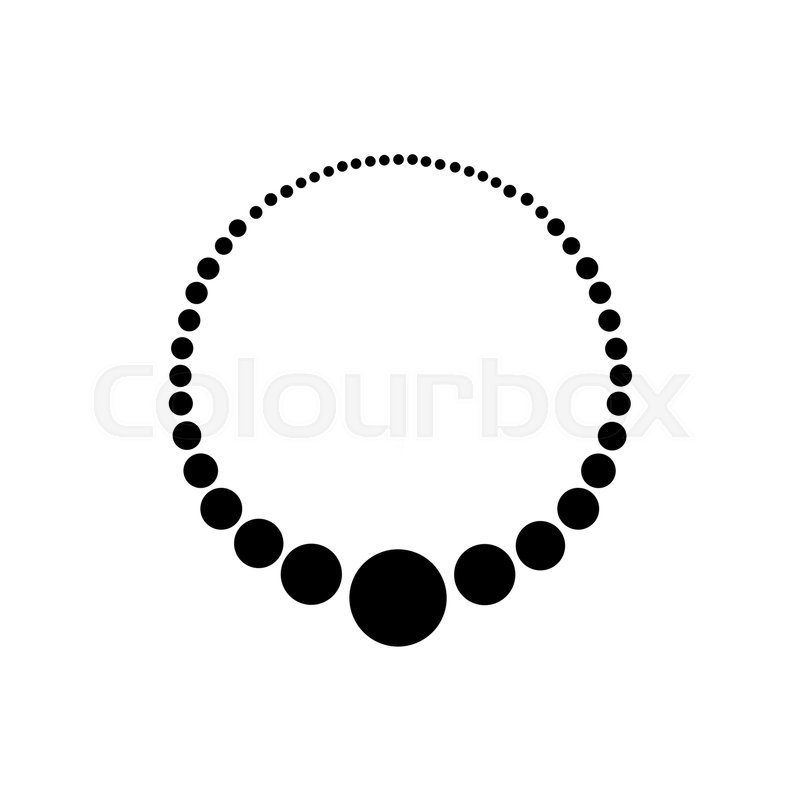 800x800 Beads On A String,icon Beads,vector Illustration Stock Vector