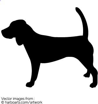 335x355 Download Beagle Silhouette