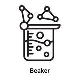 160x160 Beaker Icon Vector Isolated On White Background, Beaker Sign