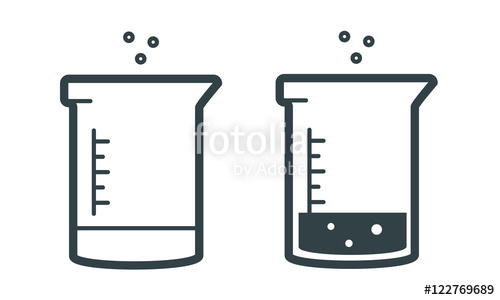 500x300 Beaker Icon. Vector Symbol. Stock Image And Royalty Free Vector