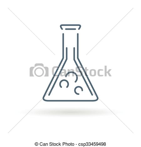 450x470 Lab Beaker Icon On White Background. Laboratory Beaker Icon