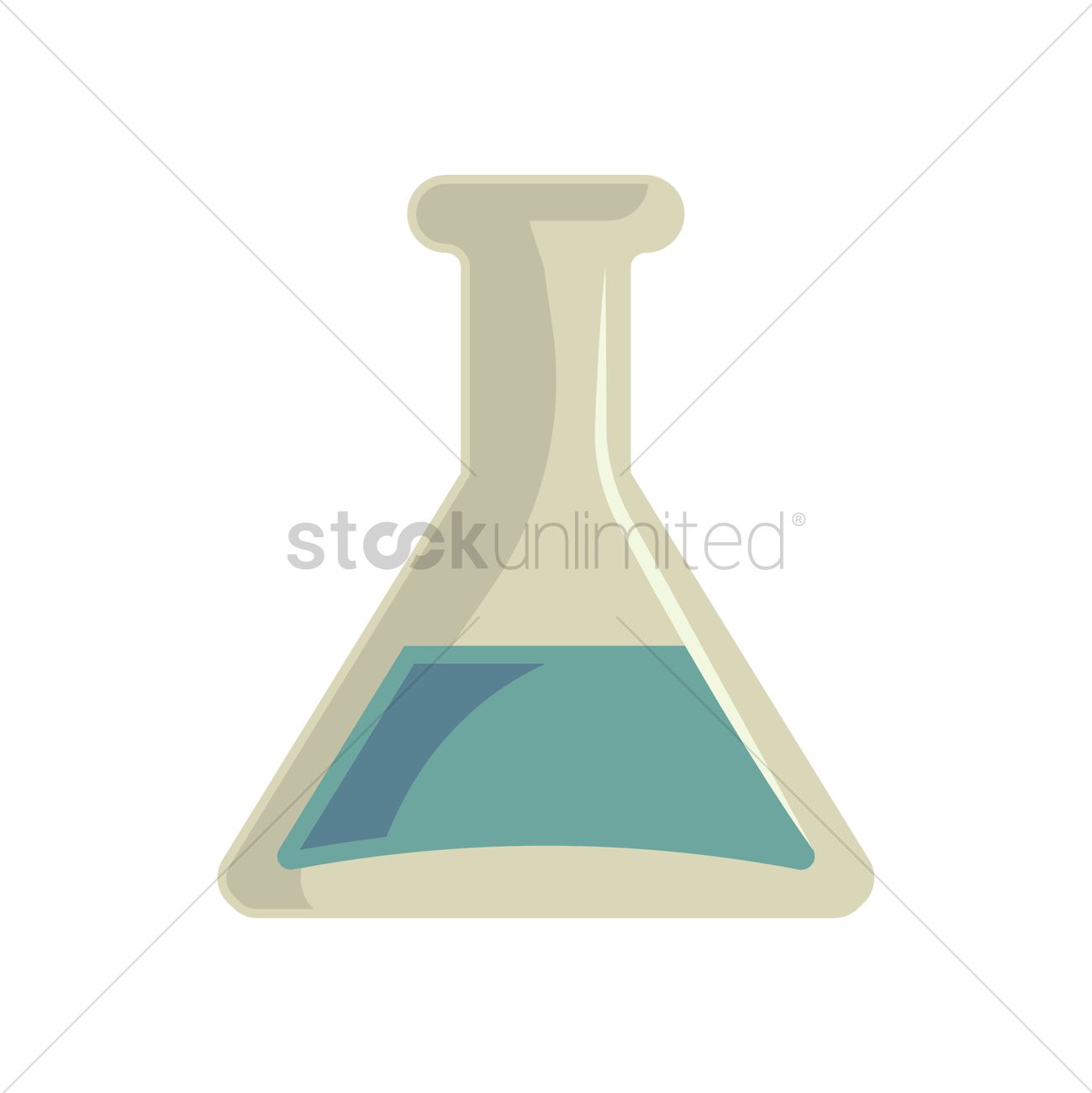 1299x1300 Beaker Icon Vector Image