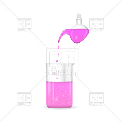 400x400 Retort With Chemical Beaker Vector Image Vector Artwork Of Signs