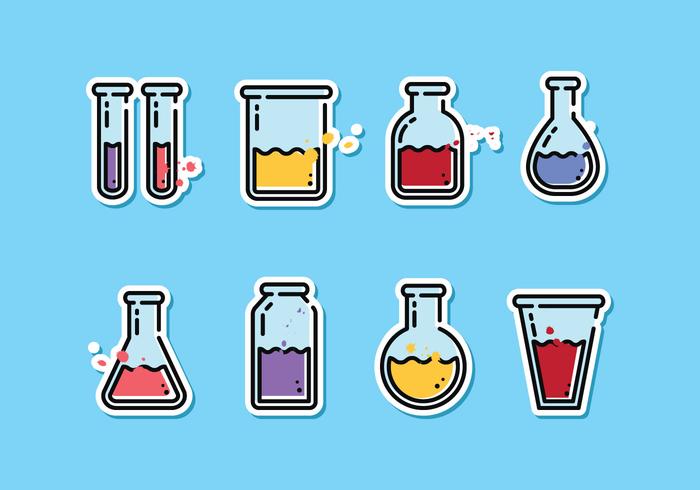 700x490 Science Beaker Vector Pack