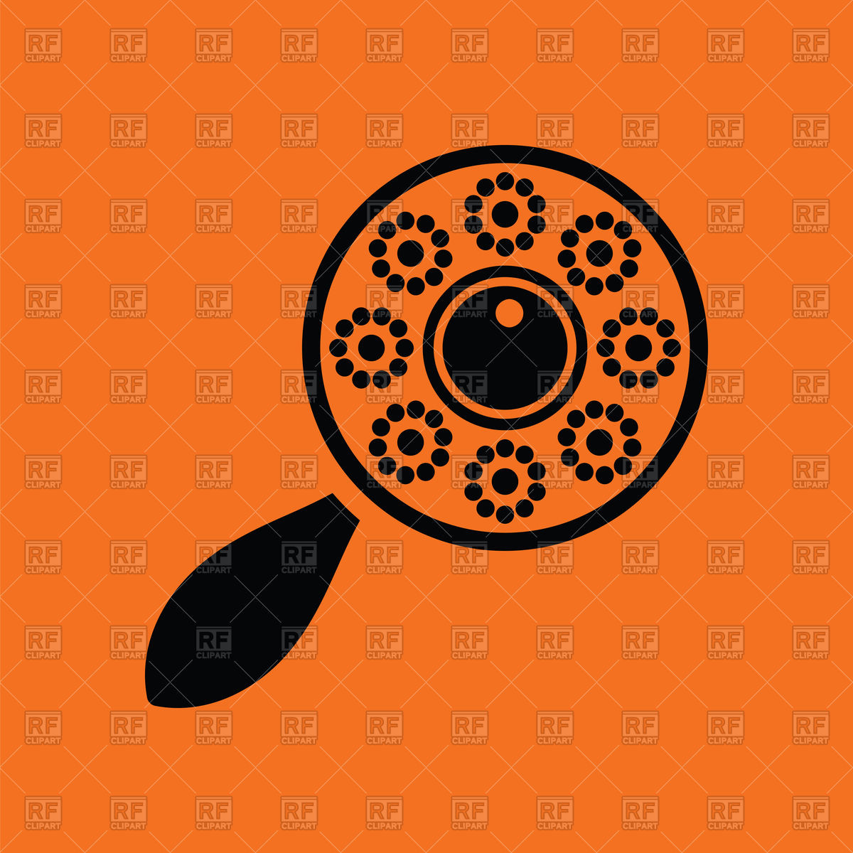1200x1200 Beanbag Icon On Orange Background Vector Image Vector Artwork Of