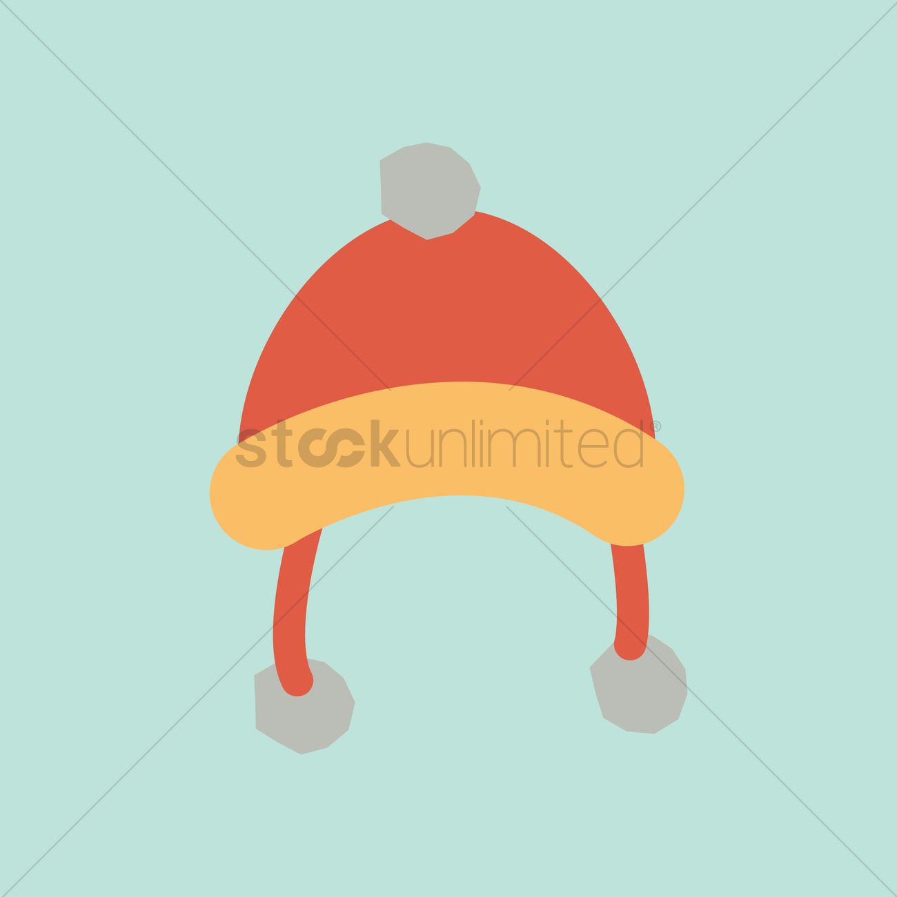 1300x1300 Baby Beanie Vector Image