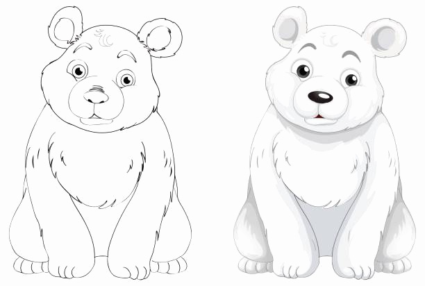 612x412 Sleeping Bear Outline Best Of Royalty Free Polar Bear Cub Clip Art