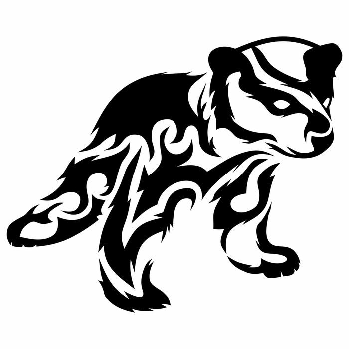 700x700 Tribal Bear Cub Vector Tattoo Poster We Live To Change