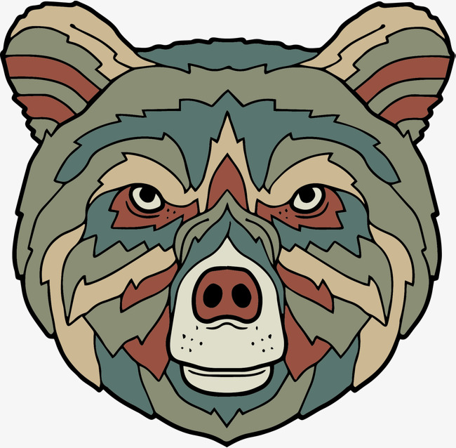 650x638 Cartoon Bear Head Vector, Head Clipart, Bear, Cartoon Animal Png