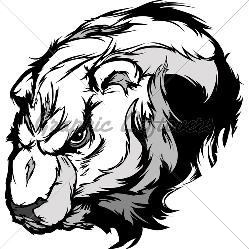 500x500 Polar Bear Mascot Head Vector Cartoon Gl Stock Images