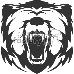 300x300 Royalty Free Bear Head Vector Art 403148 Vector Clip Art Image