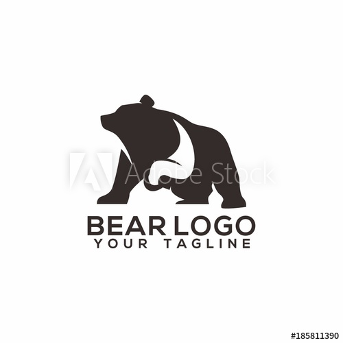 500x500 Bear Logo Vector Art