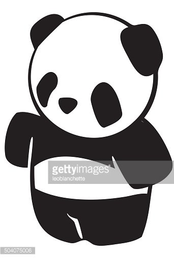 342x505 Panda Bear Mascot Vector Premium Clipart