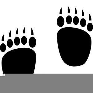 300x300 Free Clipart Of Bear Paw Prints Free Images