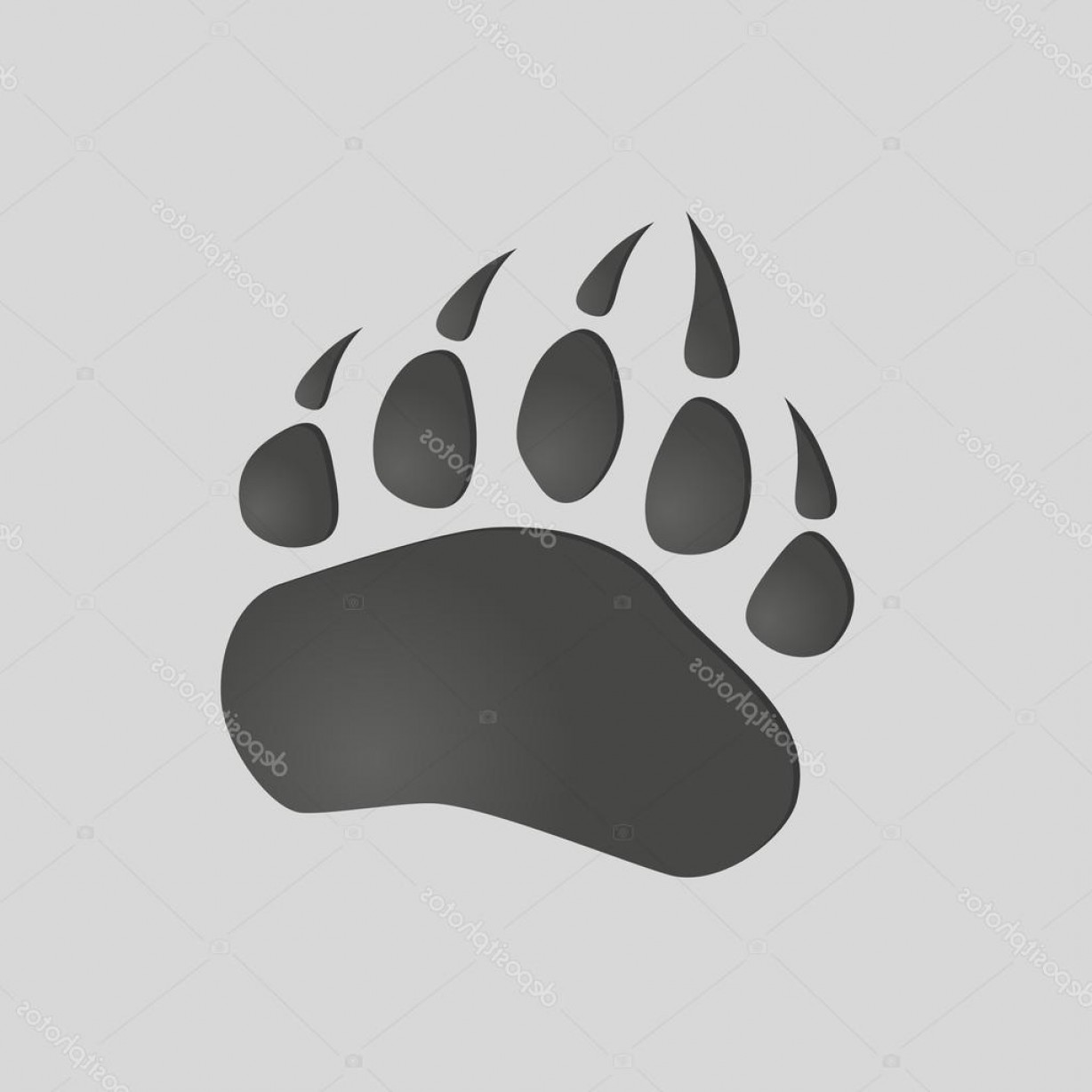 1228x1228 Bear Paw Vector Silhouette Sohadacouri