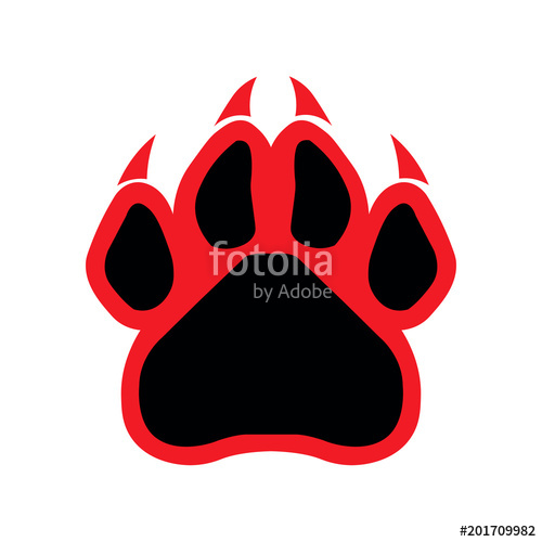 500x500 Bear Paw, Vector, Animal Stock Image And Royalty Free Vector
