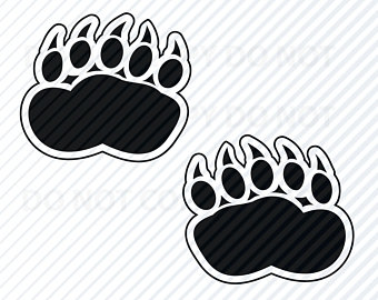 340x270 Bear Paw Vector Etsy