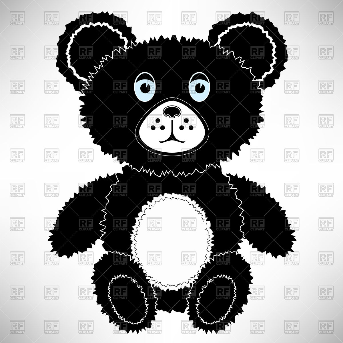 1200x1200 Black Teddy Bear Vector Image Vector Artwork Of Plants And