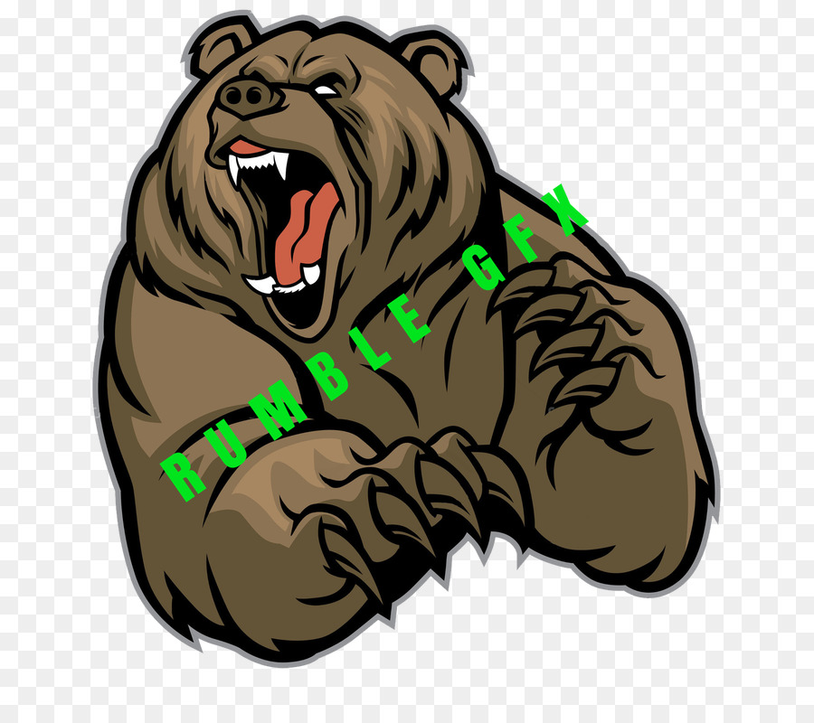 900x800 Grizzly Bear Vector Graphics Clip Art Illustration