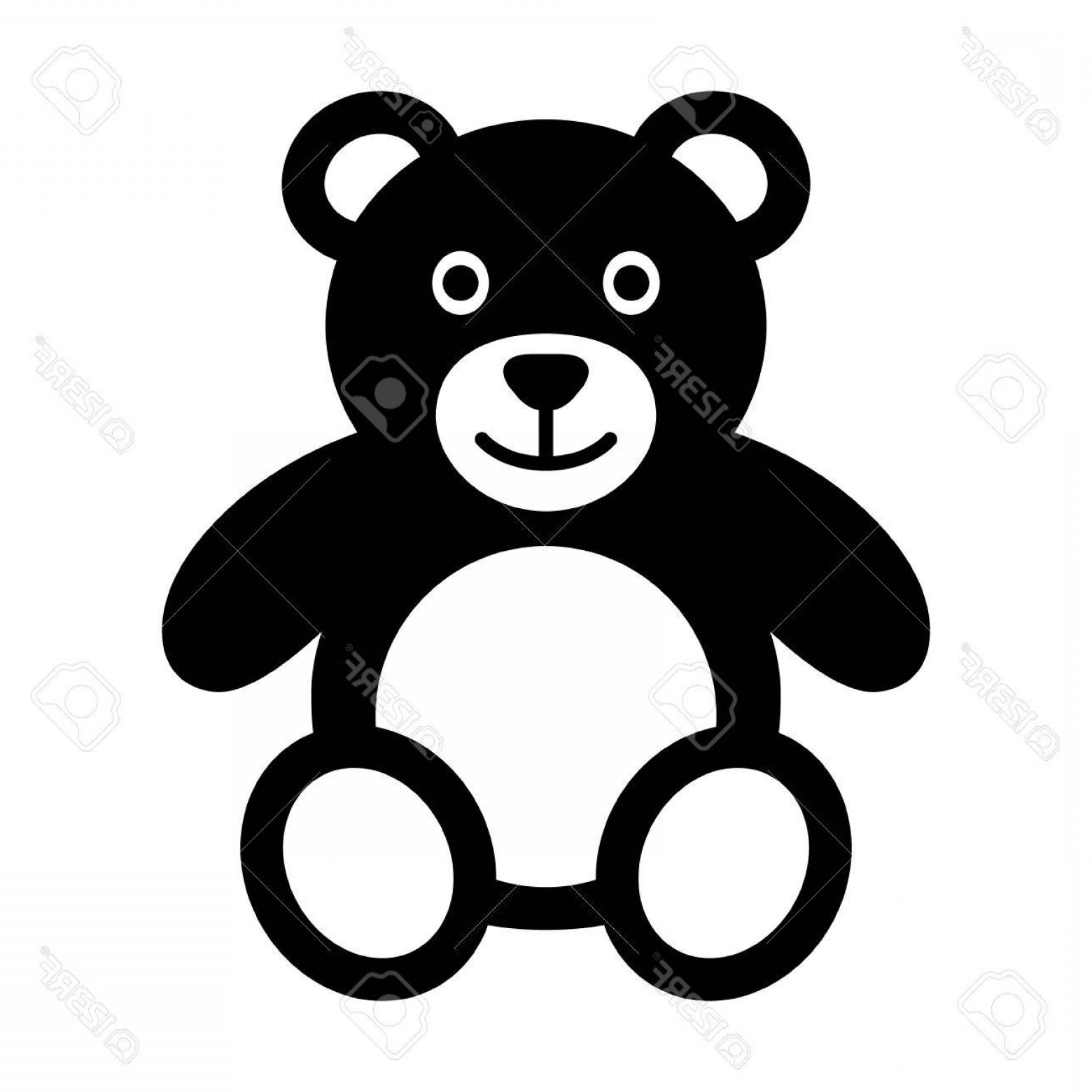 1560x1560 Photostock Vector Teddy Bear Plush Toy Flat Icon For Apps And