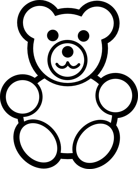 486x593 Drawn Teddy Bear Vector