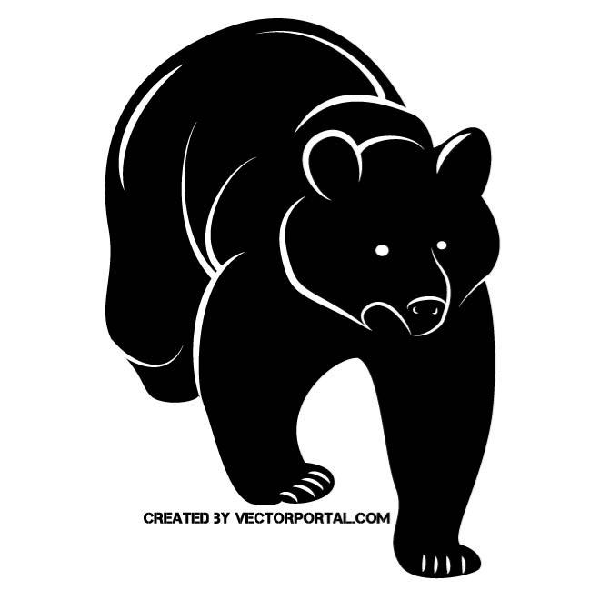 660x660 Black Bear Vector Image Free Vectors Ui Download