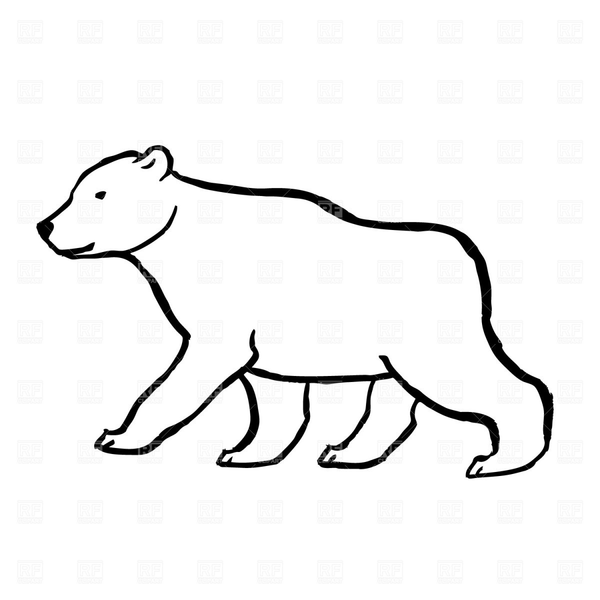 1200x1200 Bear Vector Image Vector Artwork Of Plants And Animals Piekno