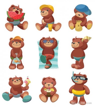 377x425 Cartoon Teddy Bear Vector Vector Cartoon Free Vector Free Download