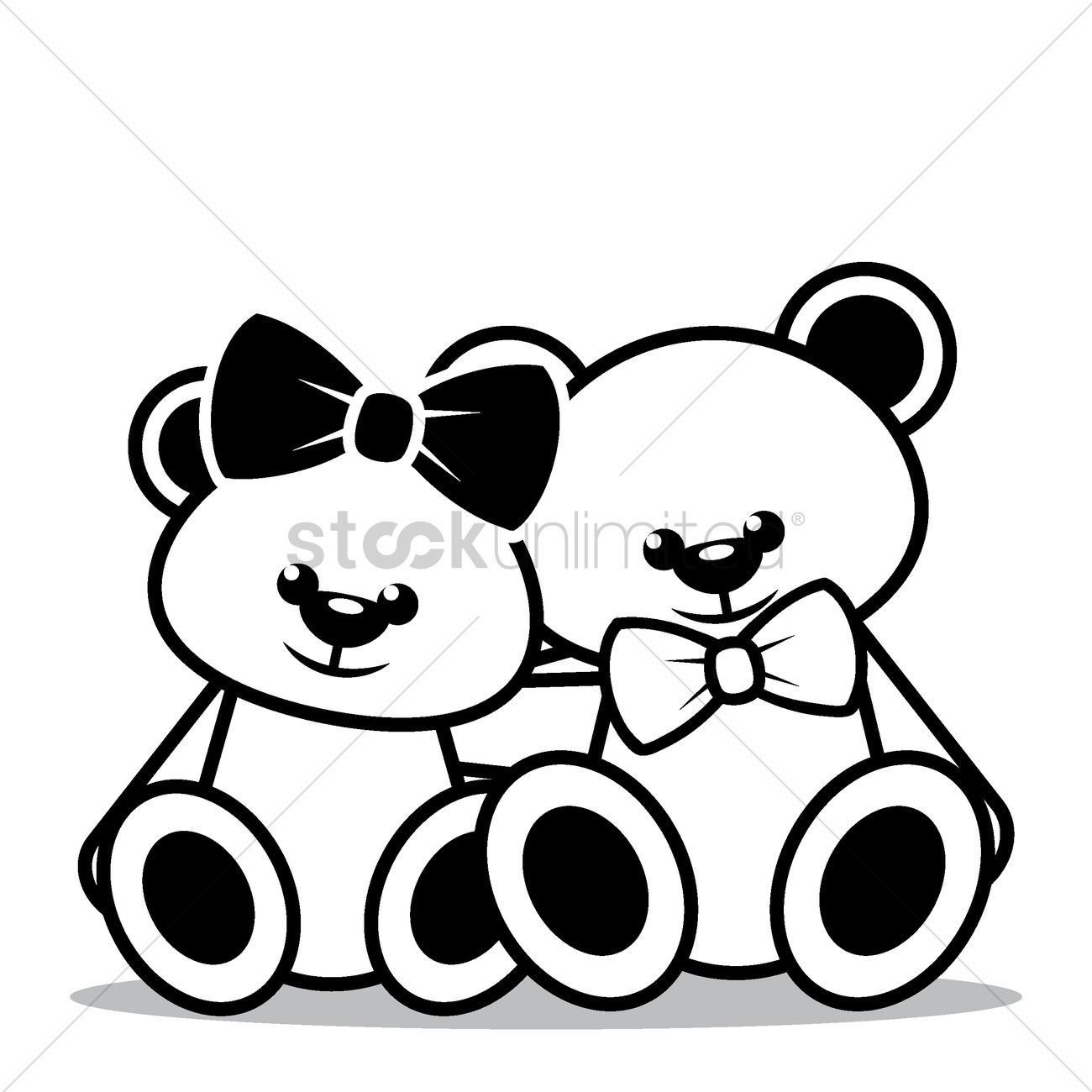 1300x1300 Drawn Teddy Bear Vector