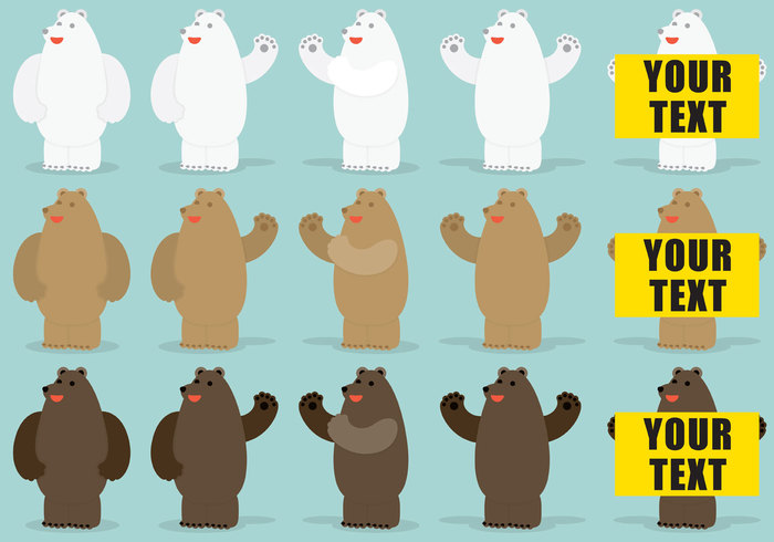 700x490 Bear Vector Characters