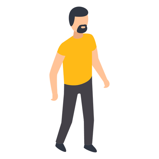 512x512 Beard Man Illustration