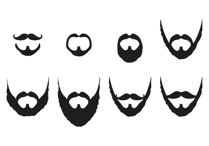 700x490 Mustache And Beard Vectors