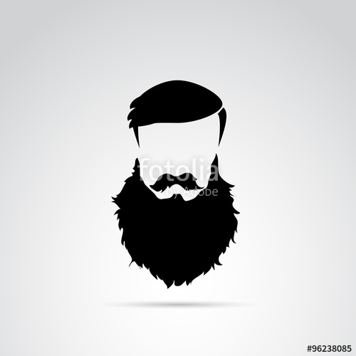500x500 Beard Vector Icon. Stock Image And Royalty Free Vector Files On