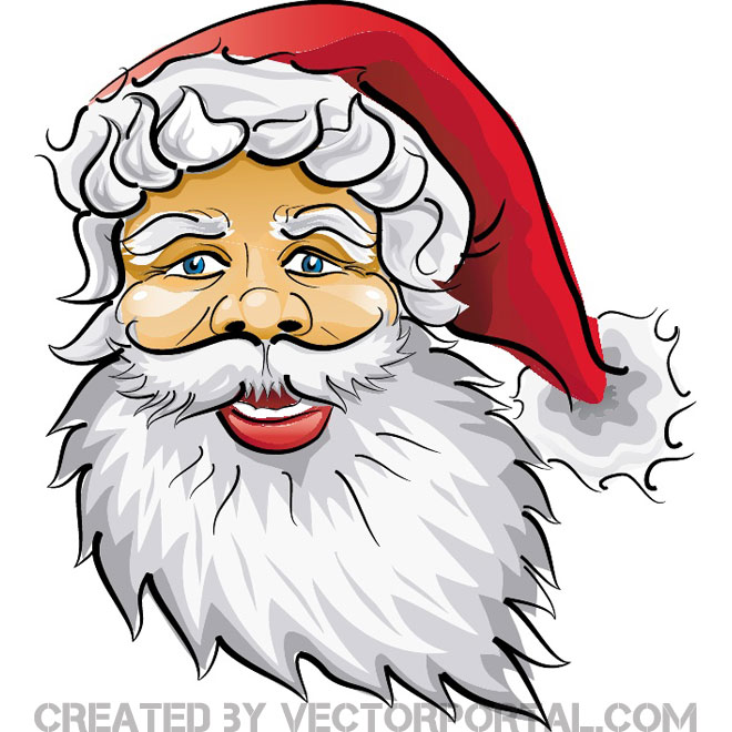 660x660 Santa Claus With Big Beard Vector Free Vectors Ui Download