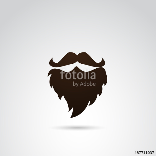 500x500 Beard Vector Icon. Stock Image And Royalty Free Vector Files On