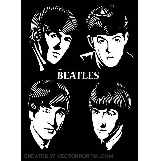 660x660 Free Beatles Vector Portrait.eps Psd Files, Vectors Amp Graphics