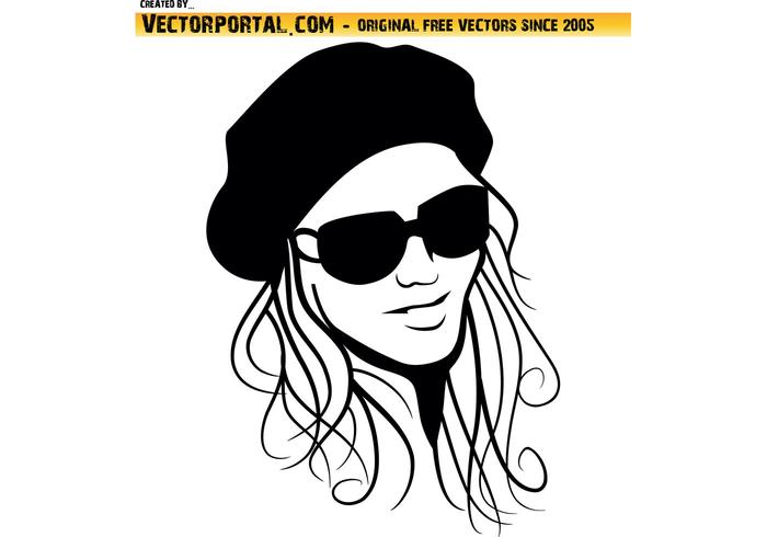 700x490 Beautiful Girl Vector Image