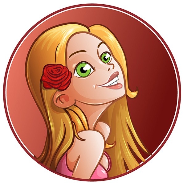 594x603 Beautiful Girl Vector Character