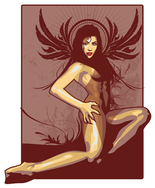 500x608 Beautiful Vector Illustration