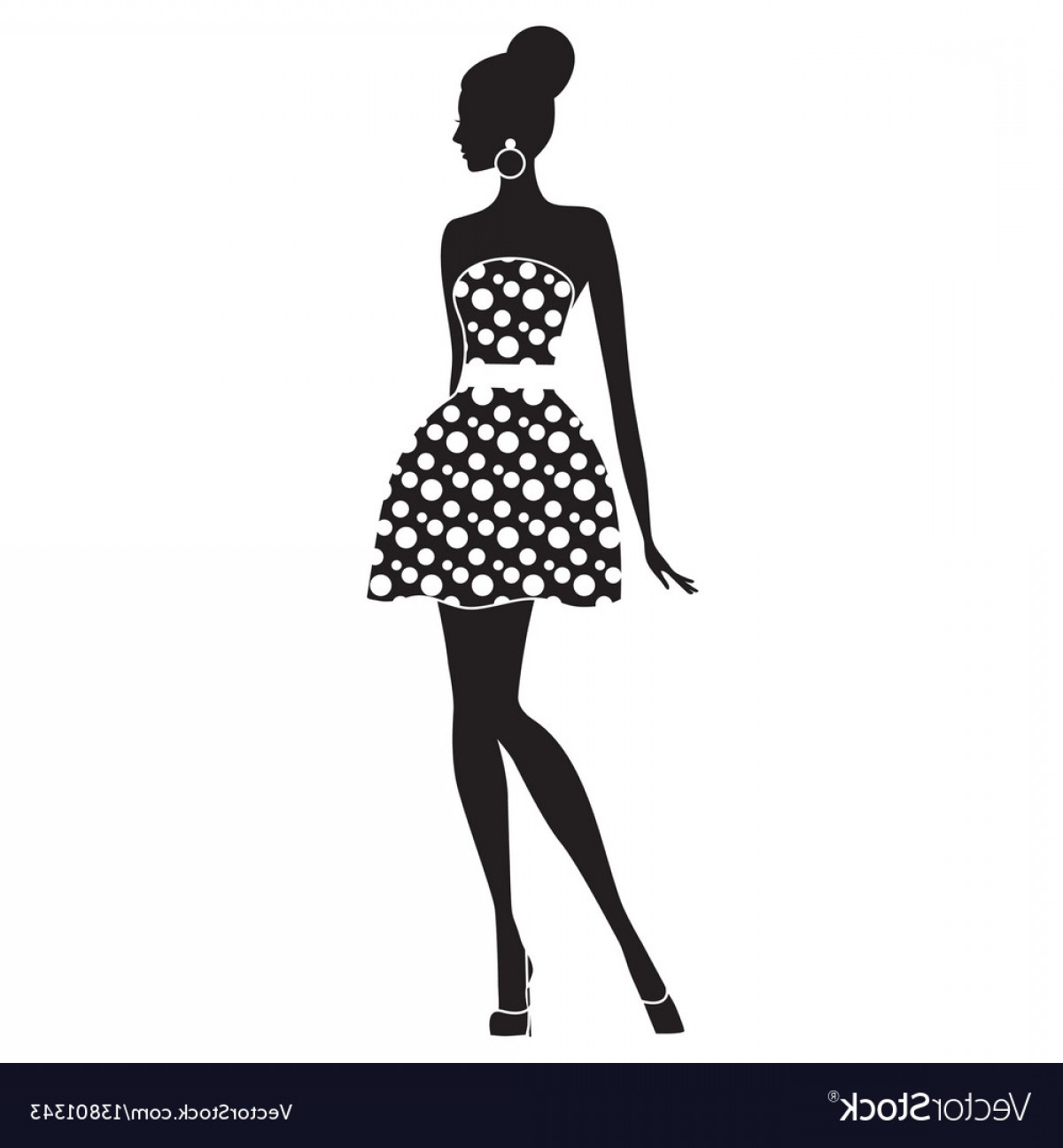 1200x1296 Fashion Model Silhouette Of Beautiful Woman Vector Arenawp