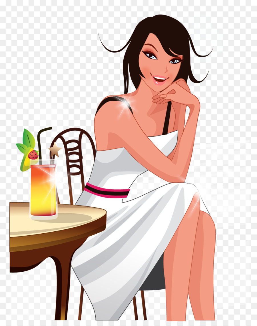 900x1140 Tea Woman Illustration