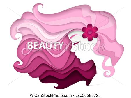 450x337 Beauty And Hair Salon Vector Illustration In Modern Paper Art