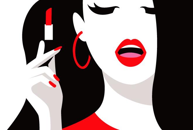 660x444 Woman With Beauty Illustration Vector 01 Free Download