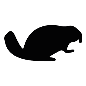 283x283 Collection Of Free Beaver Vector Silhouette. Download On Ubisafe