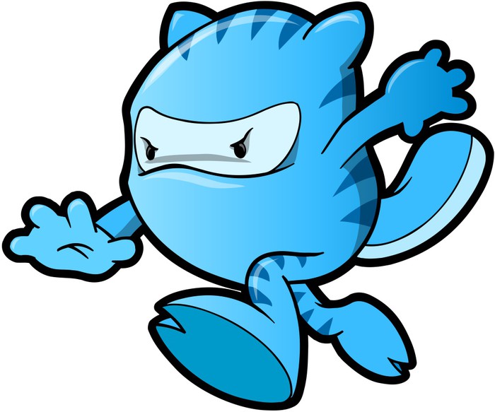 700x583 Ninja Warrior Beaver Vector Art Wall Mural We Live To