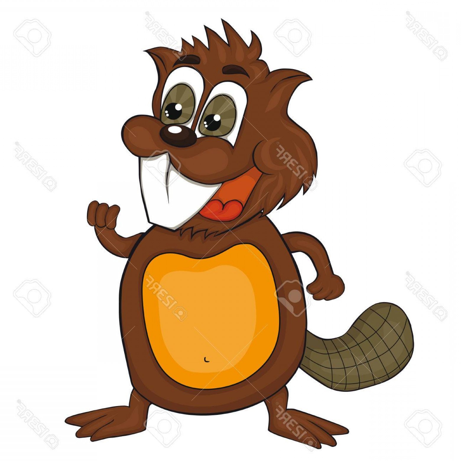 1560x1560 Photostock Vector Cartoon Beaver Vector Clip Art For Children