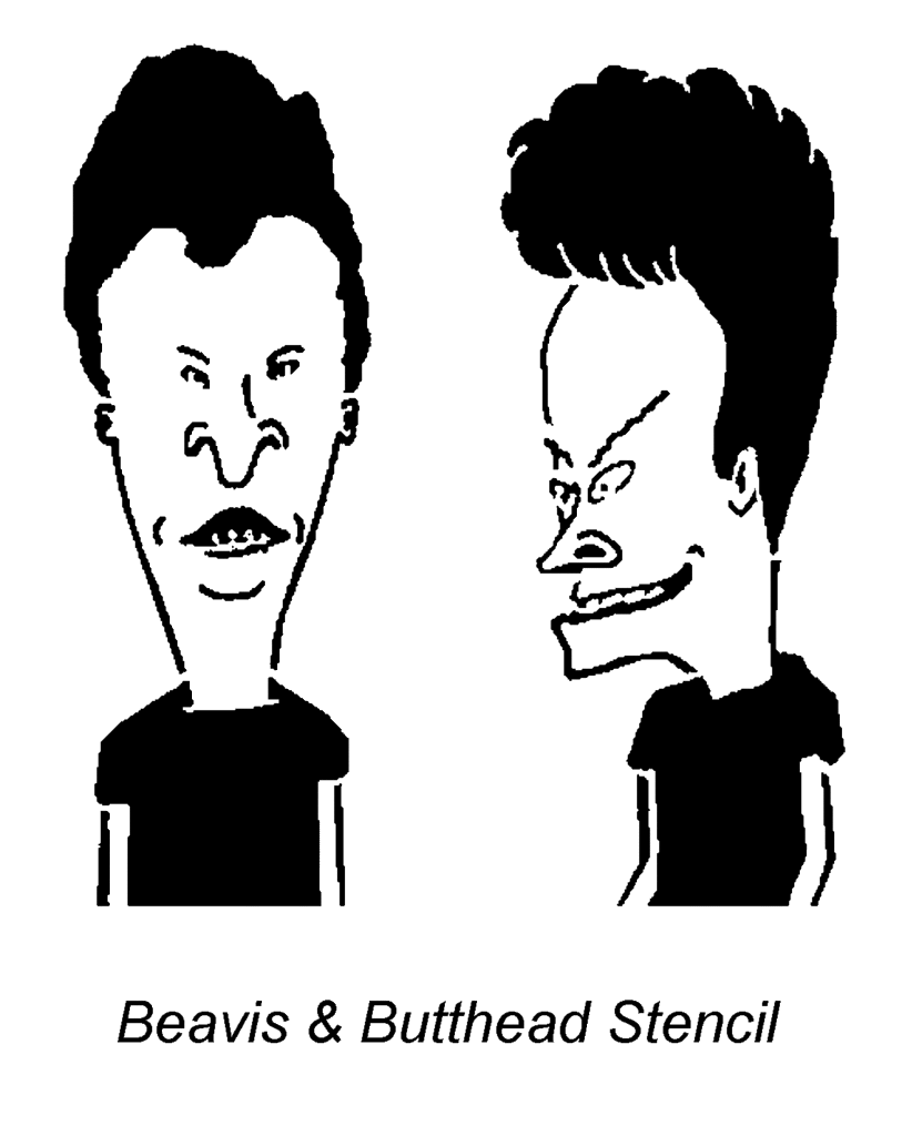 831x1024 Beavis And Butthead Stencil Stencils Stenciling