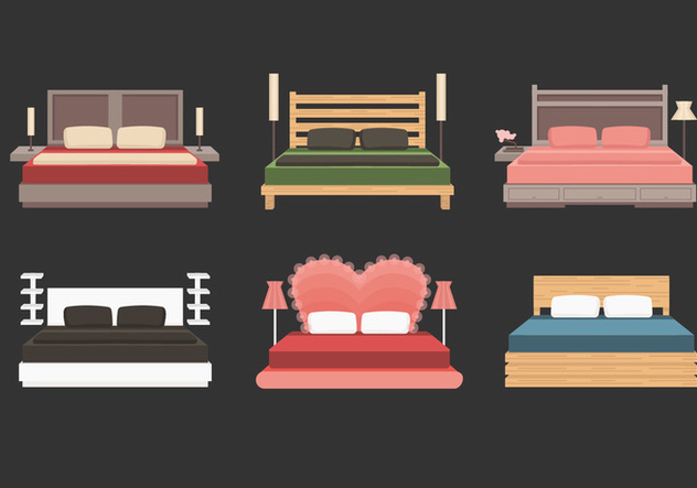 632x443 Headboard With Bed Vector Collection Free Vector Download 443901
