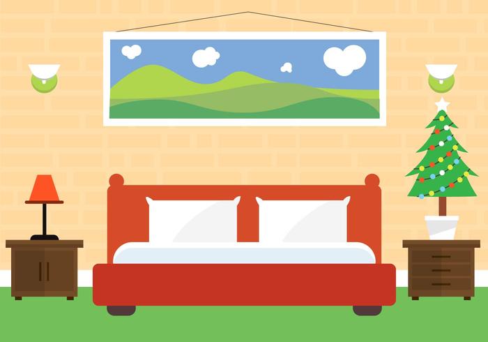 700x490 Christmas Vector Bedroom