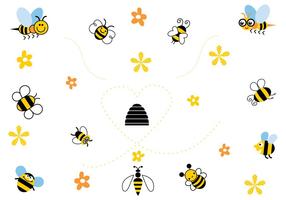 286x200 Bee Free Vector Art